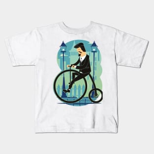 Vintage Cycling Kids T-Shirt